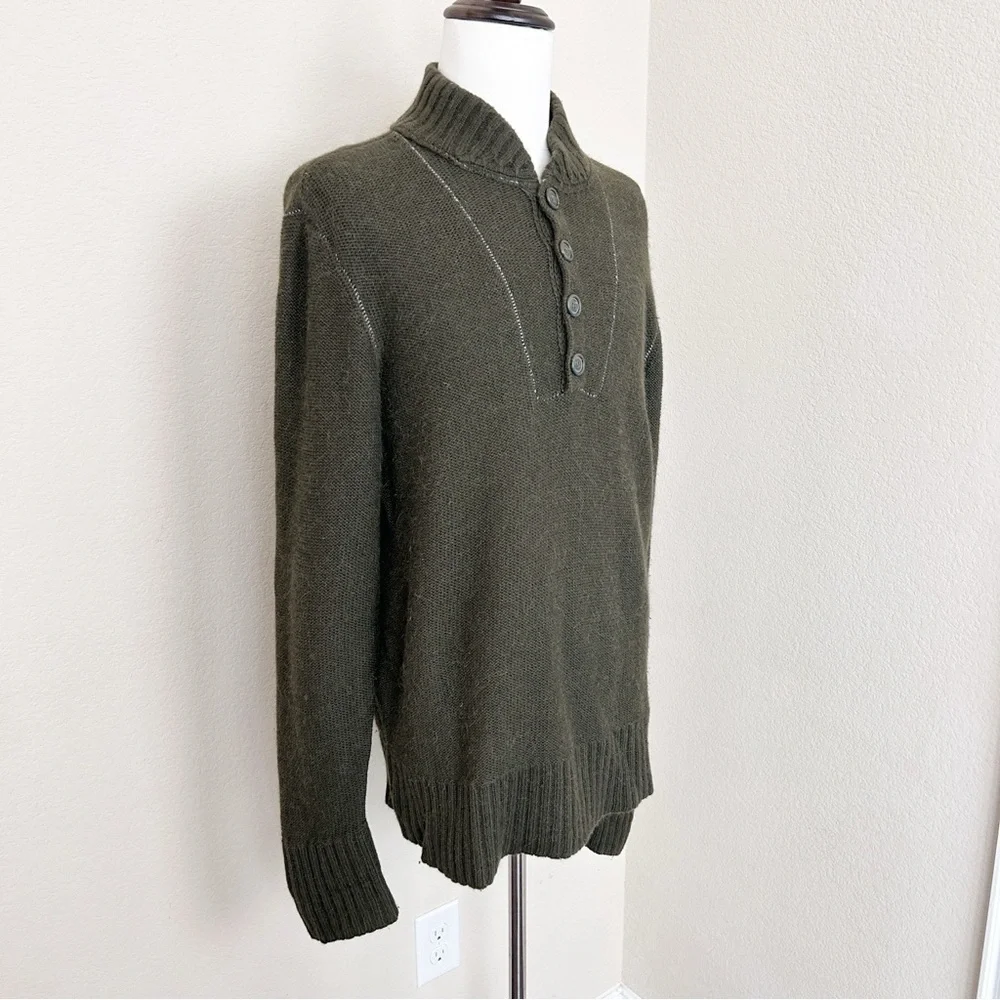 VINCE Men’s Wool Blend Sweater | Size XL | Green